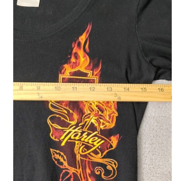 Harley Davidson T-Shirt Womens Size Small Long Sleeve El Paso Texas Vintage - Picture 3 of 9